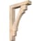 Ekena Millwork Merced Block Smooth Bracket w/ Offset Brace, Douglas Fir, 5 1/2"W x 26"D x 38"H BKT0604X26X38MRC05SDF - alternate 1